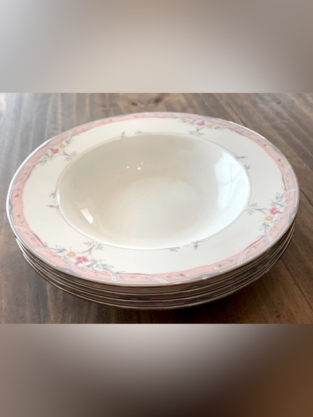 🕊️LENOX “Emily” Debut Collection 4 Soup Bowls